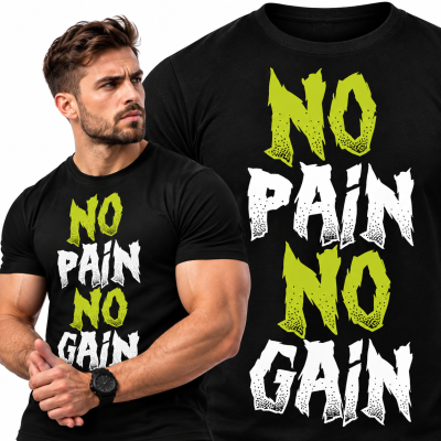KOSZULKA NA SIŁOWNIĘ NO PAIN NO GAIN 6